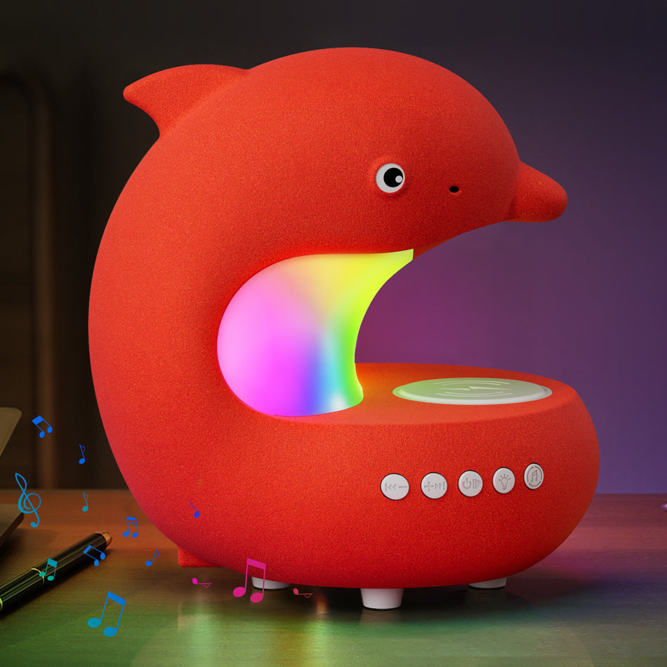 Dolphin Lamp & Wireless Charger with Speaker