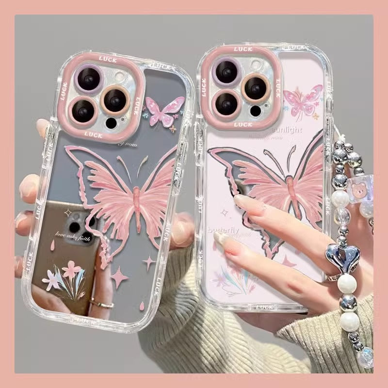 Cute Butterfly Mirror Case (OPPO Reno Series)