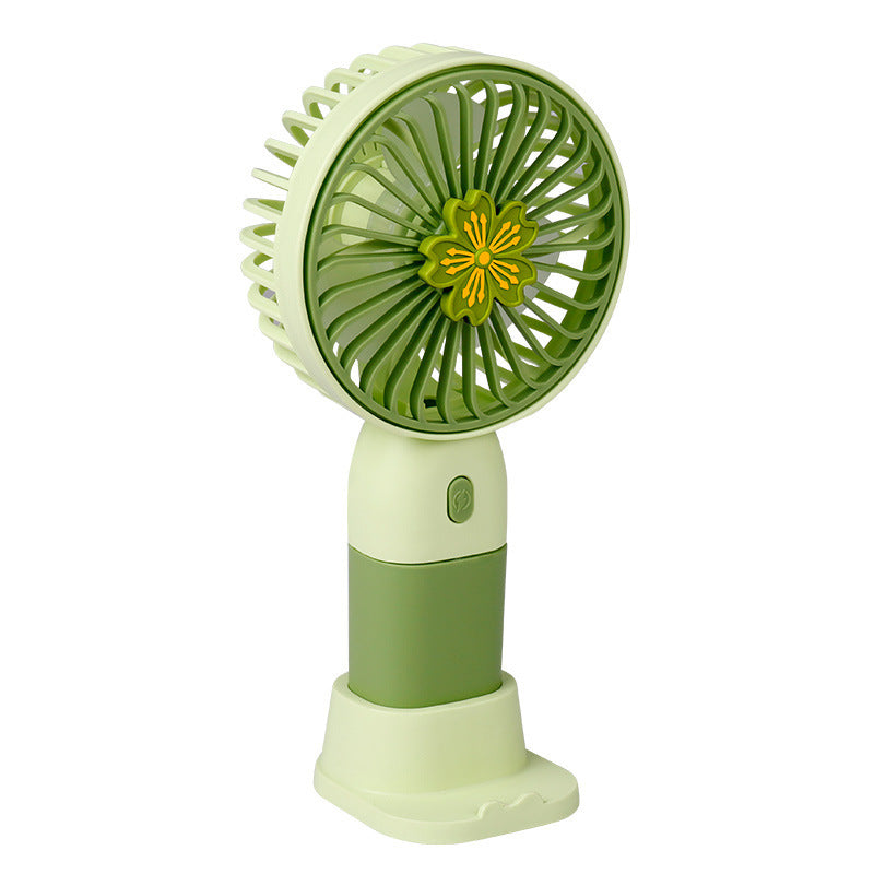 Daisy USB Mini Fan – Handheld & Desktop with Phone Holder
