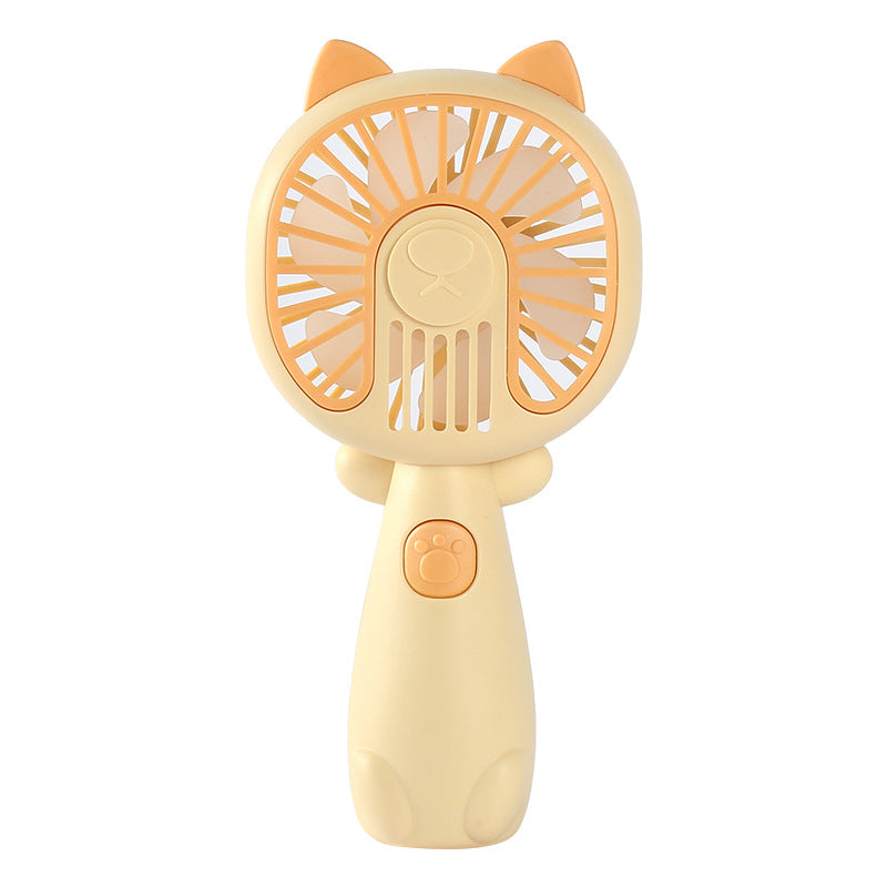 **Cartoon Mini USB Fan – Portable Rechargeable for Summer & Outdoor